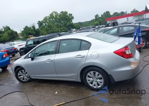 2012 Honda Civic Lx из США, поврежденный, VIN 19XFB2F55CE319196